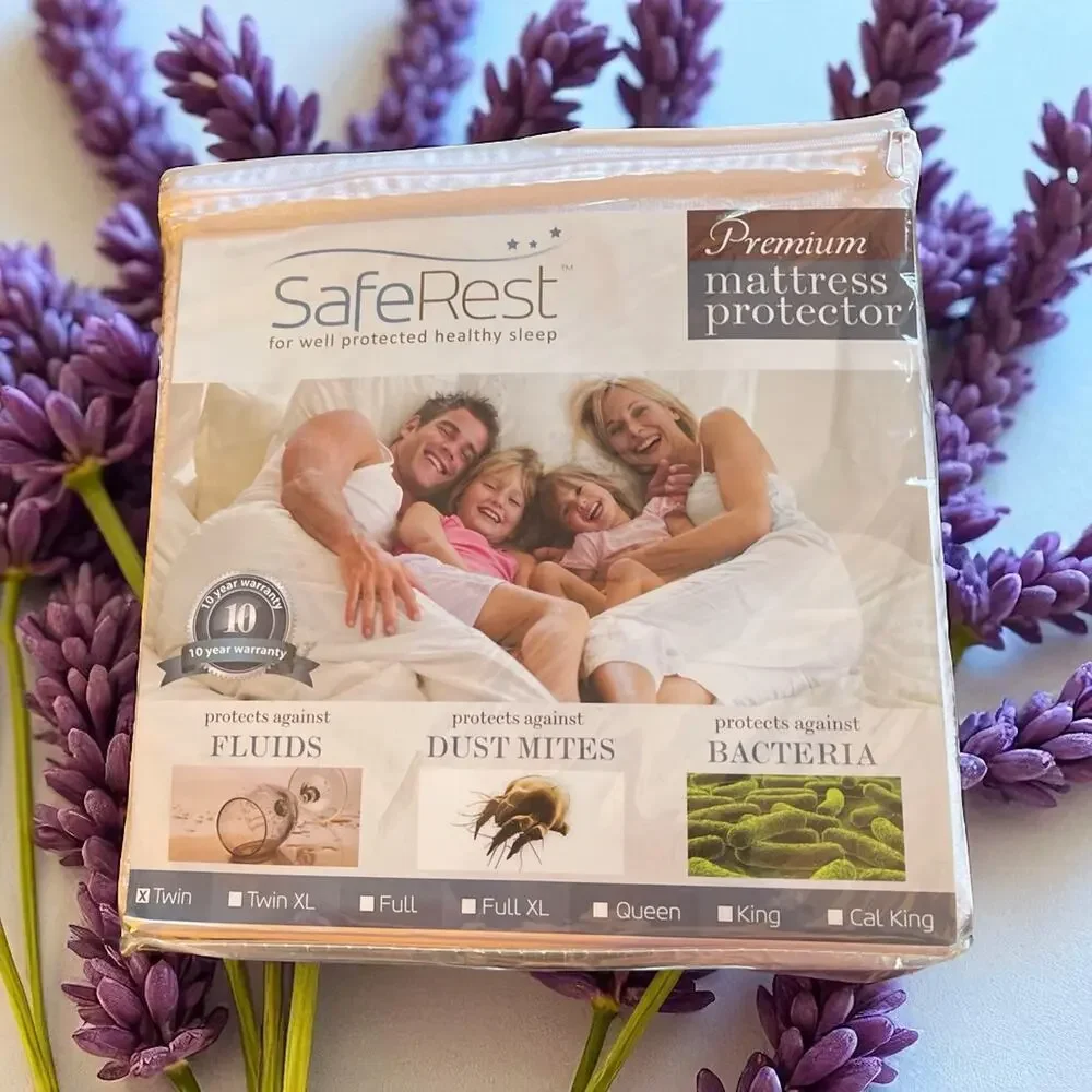 SafeRest Mattress Protector Hypoallergenic 100% Waterproof TWIN Breathable